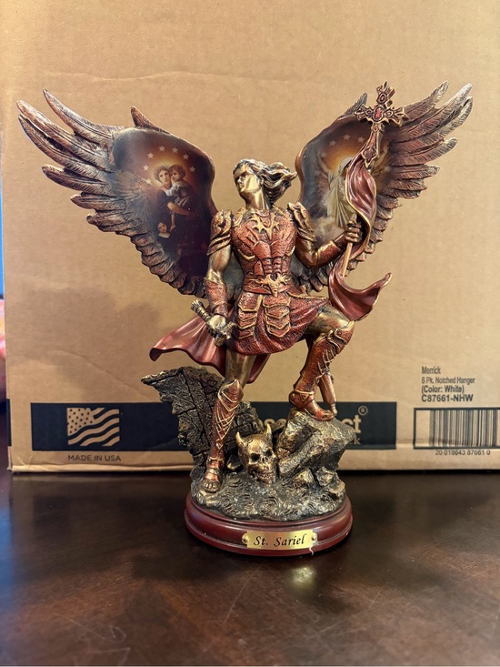 The Bradford Exchange Other - The Bradford Exchange Bronze and Red St. Sariel Angel Figurine